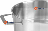 Lacor 45028 Casserole with Lid Foodie 28X12,5 Cm Stainless Steel
 Silver