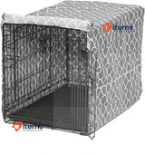 MidWest Homes for Pets Medium Dog Crate Cover With Teflon Fabric Protector Gray