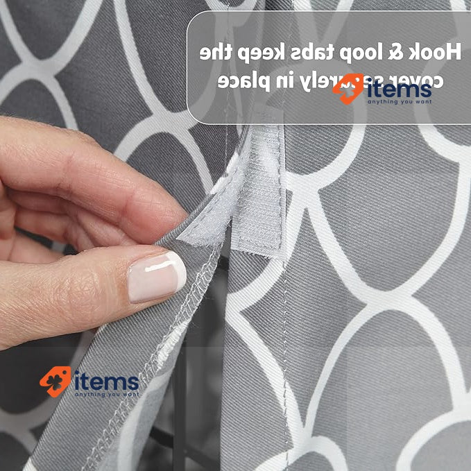 MidWest Homes for Pets Medium Dog Crate Cover With Teflon Fabric Protector Gray