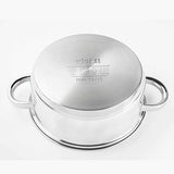 Vier CI18 Quality 18 cm Diameter, Induction, 18/10 Stainless Steel Saucepan