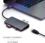 Satechi USB C Hub Multiport Adapter V2 - USB C Dongle - 4K HDMI Space Gray