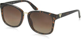 GUESS Women's GF0327 Shiny Havana With Gold/Brown Gradient Lens One Size