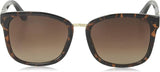 GUESS Women's GF0327 Shiny Havana With Gold/Brown Gradient Lens One Size