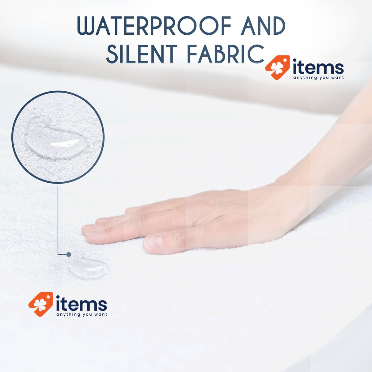 Dreamzie Waterproof King Size Mattress Protector 150 Oeko Tex 5ftx6ft 6" 28cm