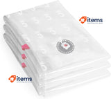 Compactor Set of 3 ASPISPACE XL Vacuum Compression Bags 80x130cm Reusable