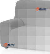 Martina Home 2 Seater Stretch Sofa Cover, Fabric, Grey 2 Plazas (120 a 170 cm)