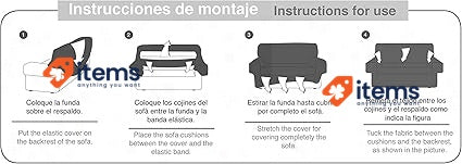 Martina Home 3 Seater Stretch Sofa Cover Fabric Tile Plazas 170 A 220 Cm, 170A