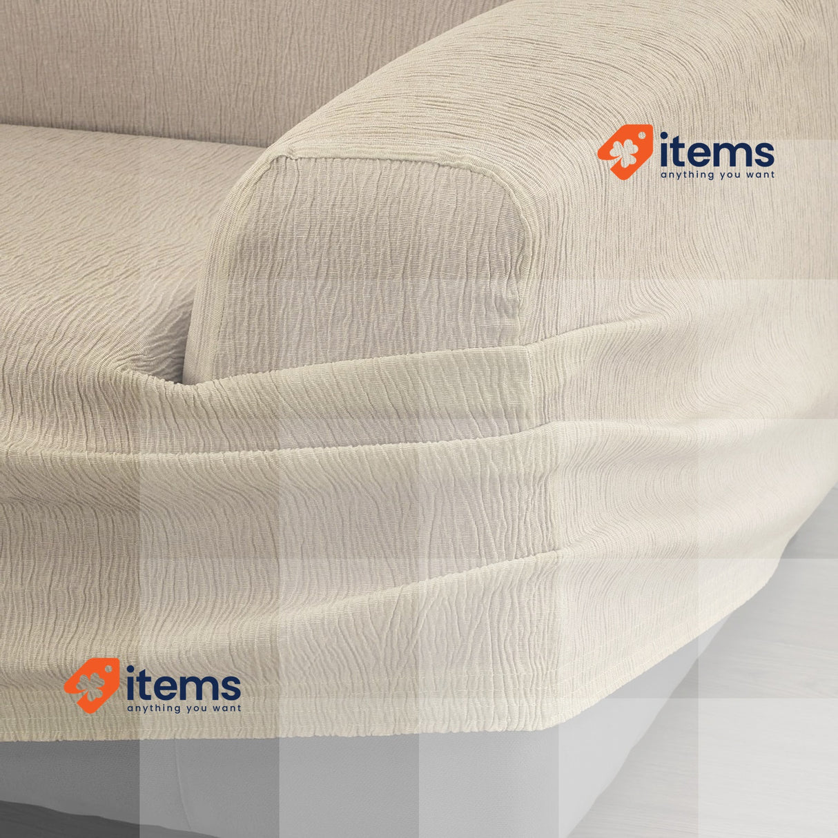 Martina Home Sofa Cover Elastic Model Emilia 1 Space Mink Made In Spain