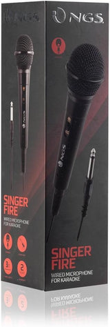 Singer FIRE - Dynamique Voice Microfone Wired Microphone with 3-Meter-Long Wire