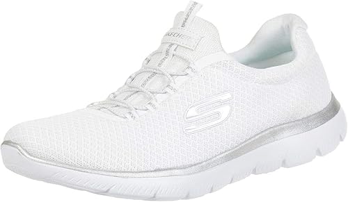 Skechers Summits Women's Trainer White Mesh/Silver Trim Size UK 6 EU 39