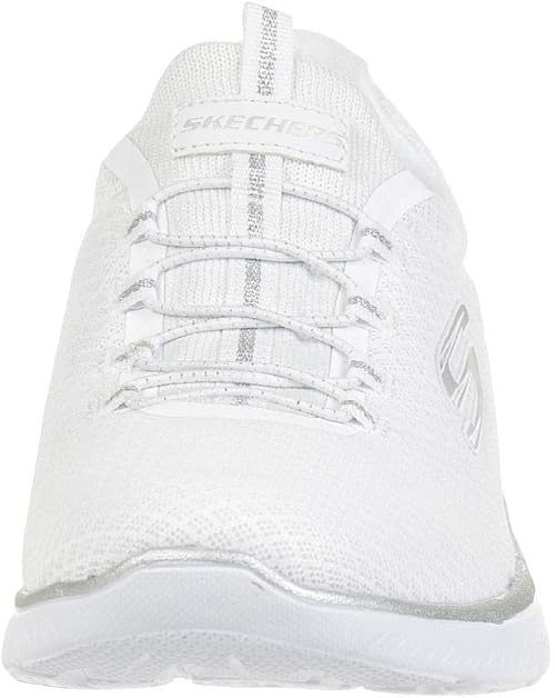 Skechers Summits Women's Trainer White Mesh/Silver Trim Size UK 6 EU 39