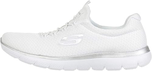 Skechers Summits Women's Trainer White Mesh/Silver Trim Size UK 6 EU 39