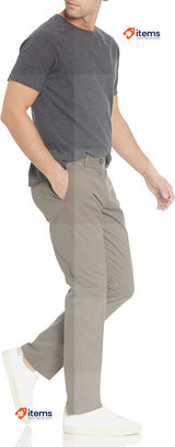 Amazon Essentials Men's Slim - Fit Wrinkle Resistant Trouser Taupe, Size 33W/32L