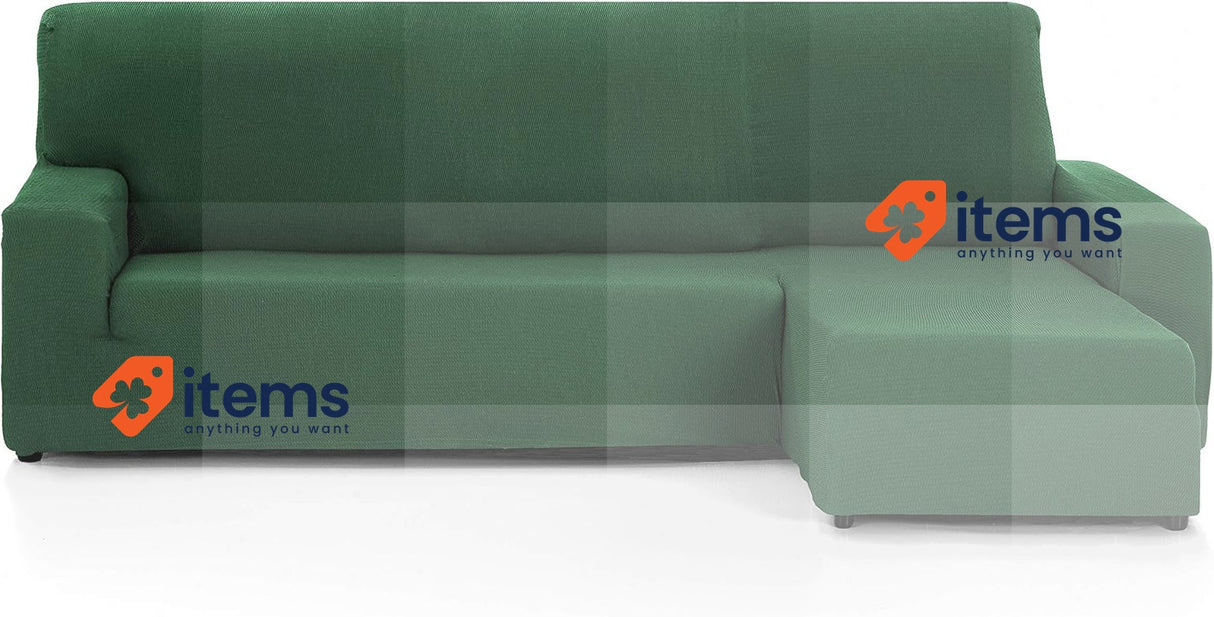 Martina Home Tunez Sofa Cover Green 32 X 17 42 Cm Chaise Longue Short Left Front