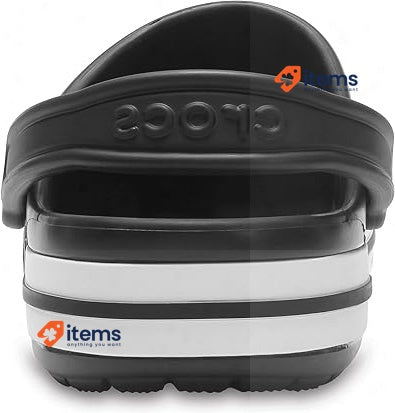 Crocs Unisex Bayaband Pull-On Clog, Black/White, Size UK M9/W10, EU 43-44 C13