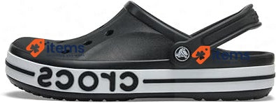 Crocs Unisex Bayaband Pull-On Clog, Black/White, Size UK M9/W10, EU 43-44 C13