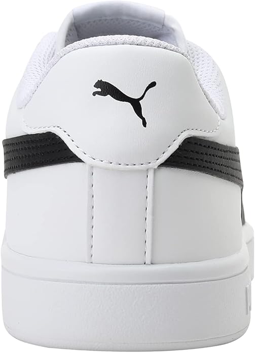 PUMA Unisex's Smash V2 L Low-top Sneakers White Black, 40 EU