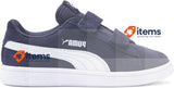 Puma Unisex Kids' Icra Trainer Low-Top Peacoat Puma White 12 UK Child Smash v2