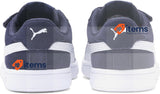 Puma Unisex Kids' Icra Trainer Low-Top Peacoat Puma White 12 UK Child Smash v2