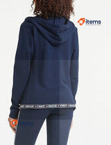 Tommy Hilfiger Women s Hoody HWK Pyjama Top Zipper Size Mediumj Blue Navy Zipped