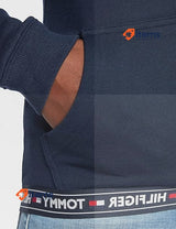 Tommy Hilfiger Women s Hoody HWK Pyjama Top Zipper Size Mediumj Blue Navy Zipped