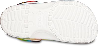 Crocs Unisex Classic Tie-dye Clogs Multicolor 4/5 UK