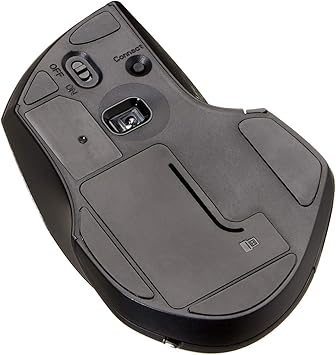 Amazon Basics Ergonomic Wireless Mouse Black