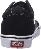 Vans Women's Ward Sneaker Suede Canvas Black White 38 EU