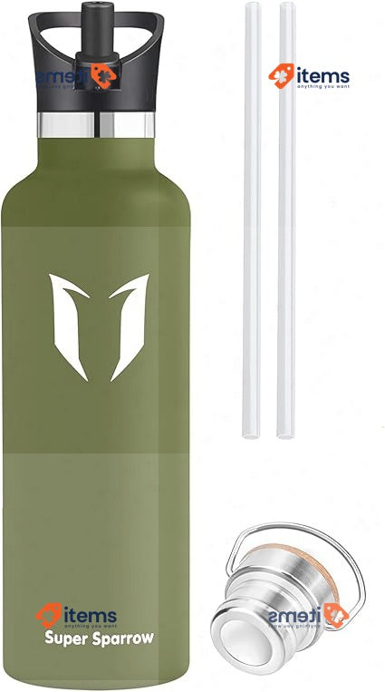 Super Sparrow Stainless Steel Water Bottle Vacuum Insulated Metal 750ml Bottles