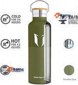 Super Sparrow Stainless Steel Water Bottle Vacuum Insulated Metal 750ml Bottles