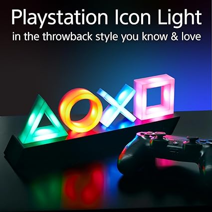 Paladone Playstation Icons Light with 3 Light Modes Multicolor