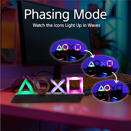 Paladone Playstation Icons Light with 3 Light Modes Multicolor