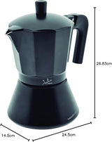 Jata Hogar CFI12 Italian Full Induction Coffee Maker, Aluminium, Black