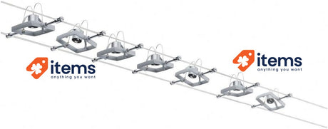 Paulmann 94152 Cable Lighting System – Mac II Set Ceiling Light Matt Chrome