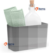 Brabantia 117503 Sink Organiser with Removable Tray, Dark Grey, 8.5x19x11.5cm