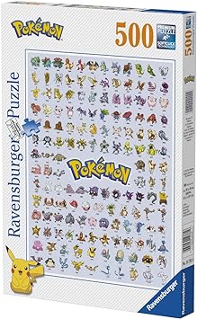 Ravensburger - Pokémon 1st Generation Puzzle, 500 Pieces, Adult Puzzle