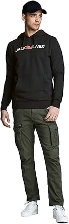 Jack & Jones Logo Activewear Hoodie For Men L