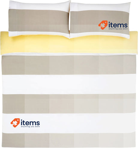 Amazon Basics Microfiber Duvet Cover Set, Light weight – 260 x 220 cm