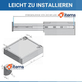GTV - Underfloor Guides 1 Pair Drawer Slides with Soft Close System