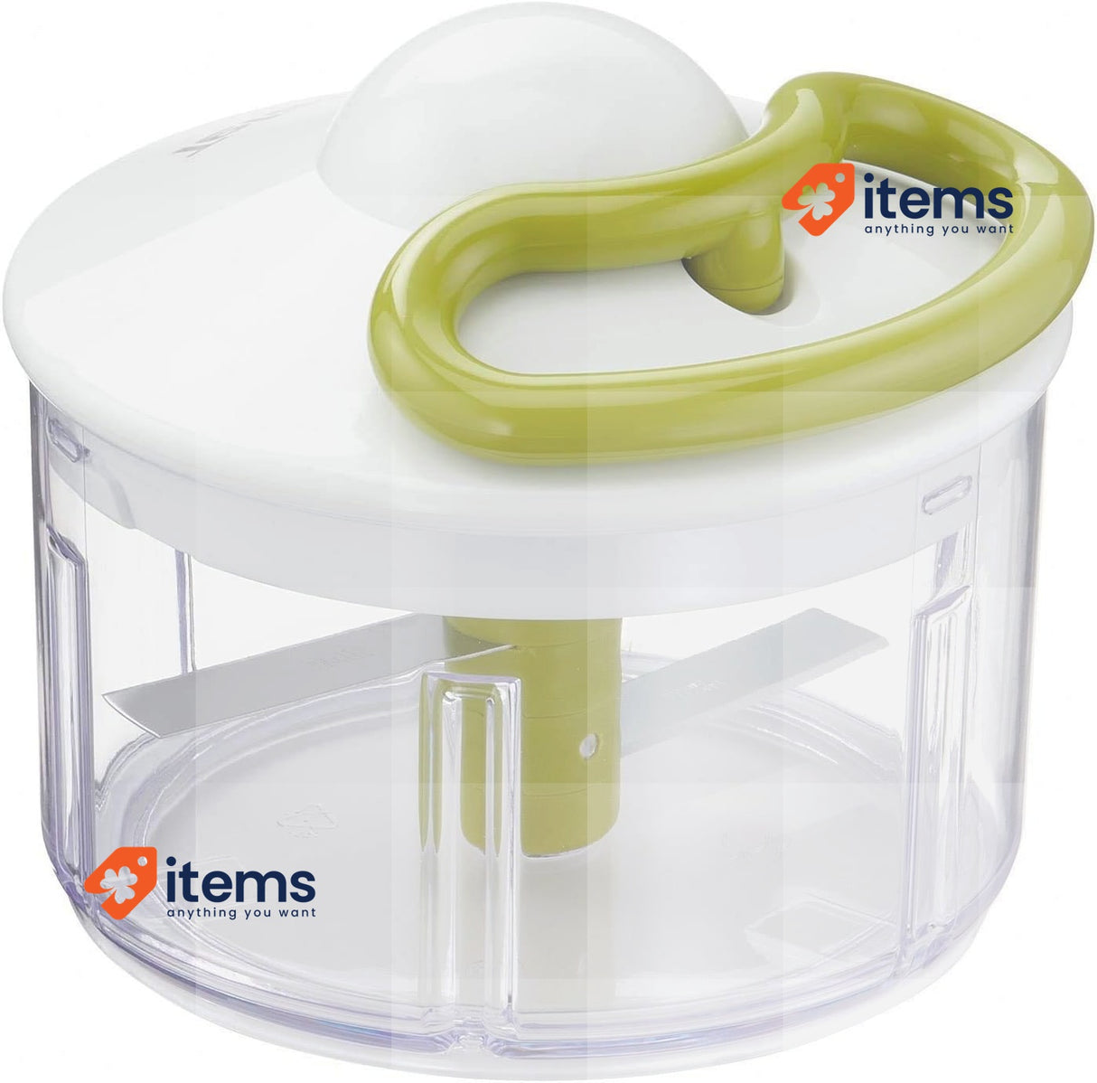 Tefal Manual Food Processor, Plastic, Green - Dark Citronnelle, 500 ml