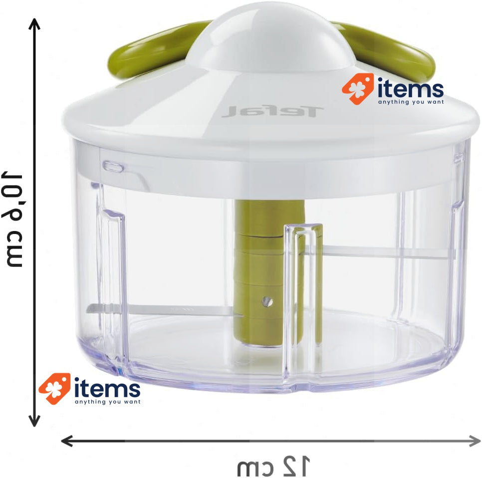 Tefal Manual Food Processor, Plastic, Green - Dark Citronnelle, 500 ml