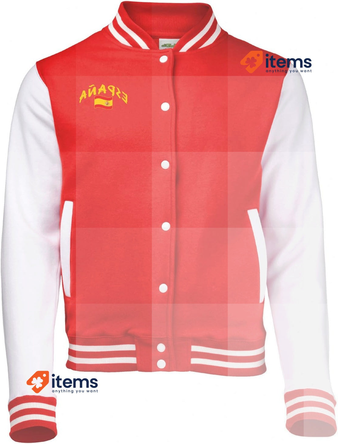 Supportershop Boy's Spain Jacket 7 - 8 Years Red Boys Outerwear 7-8