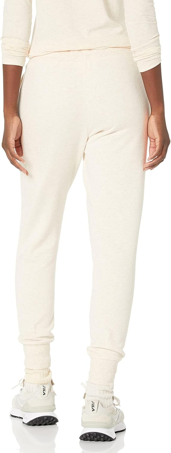 Amazon Essentials Women's Fleece Jogging Trouser Oatmeal Heather Large