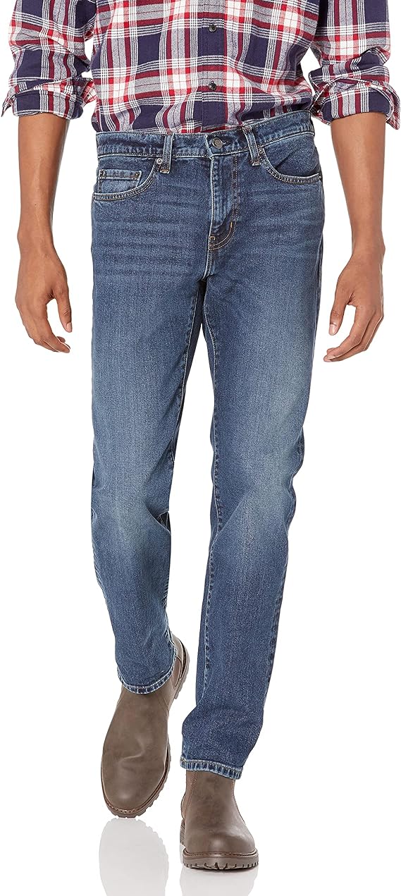 Amazon Essentials Men's Slim-Fit Jeans Medium Wash 38W / 30L