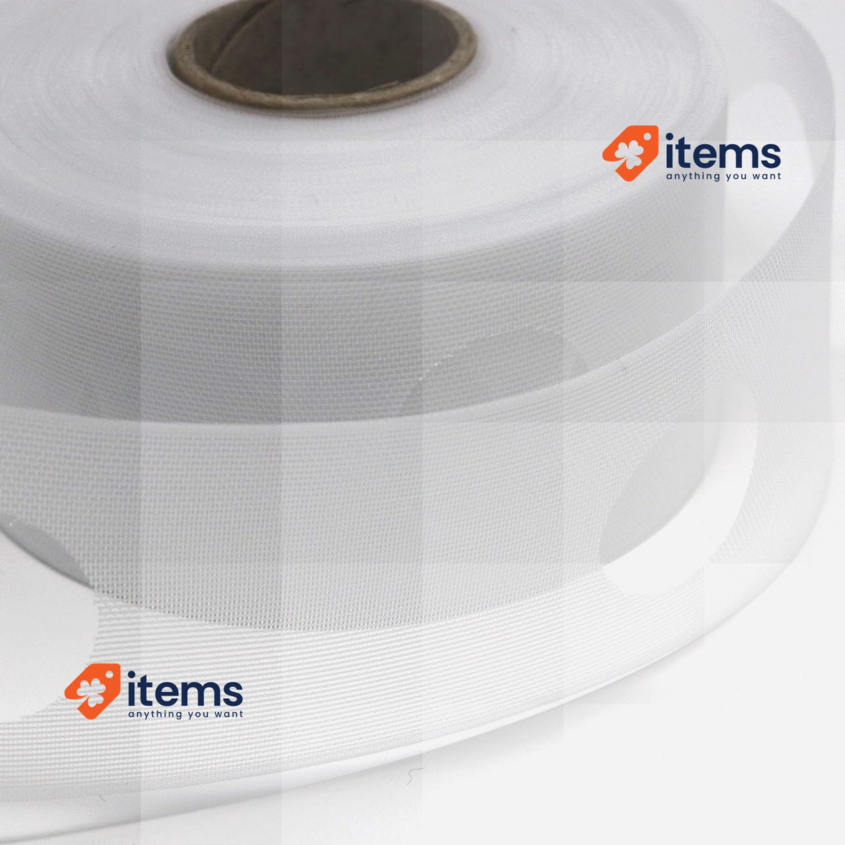 Roomserve Translucent Eyelet Heading Tape - 3" deep (10 metres)