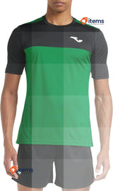 Joma Men's Winner Equip T - Shirts Round Neck M/C Green / Black Shirt Mens