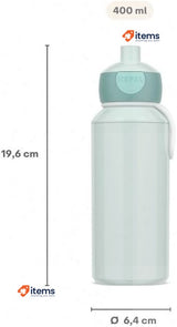 Mepal Drinking Bottle Pop-Up Leak Proof BPA-Free & Dishwasher Safe 400 ml Blue