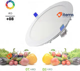 LEDUNI Round LED Recessed Panel Light, 20W, Circular, 2000LM Cold White 6000K