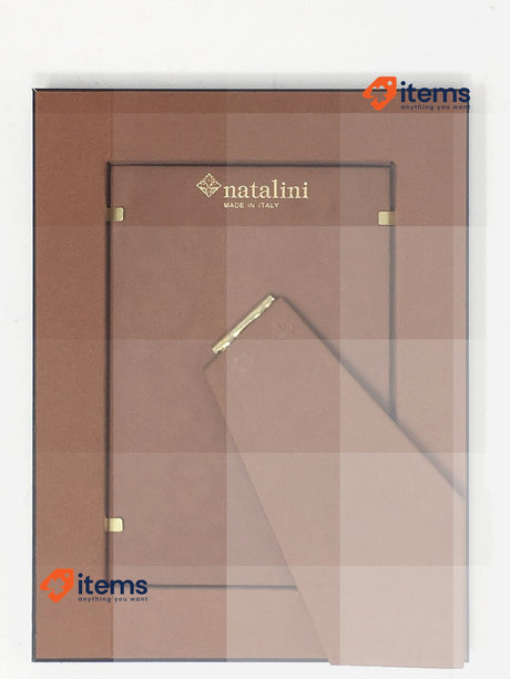 Natalini Marquetry Photo Frame Made in Italy, Tulipwood, Bamboo, 5"X 7"