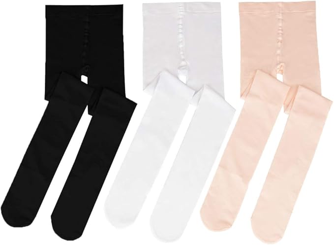 Bezioner Ballet Tights For Children And Adults 3 Pair Blanco+Rosa+Black L